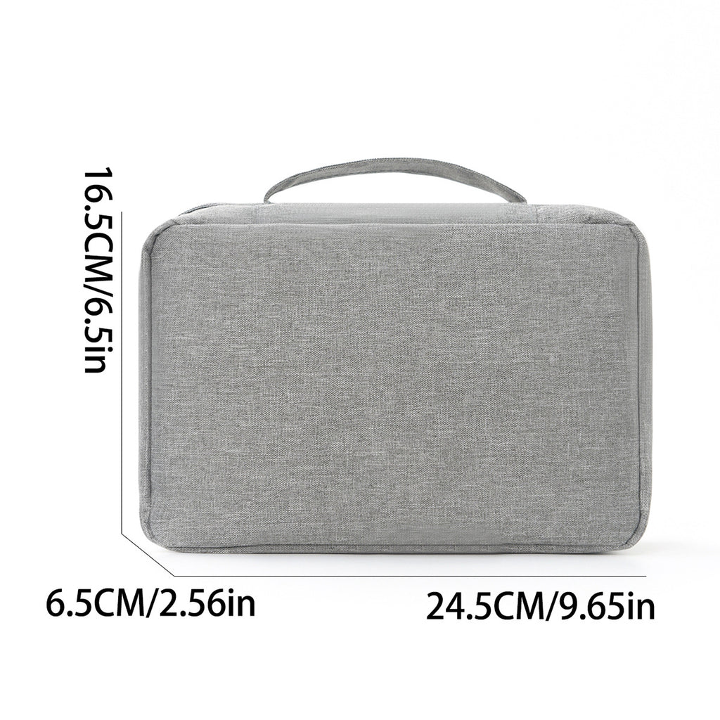 Portable Hanging Toiletry Bag with Dry Wet Compartments